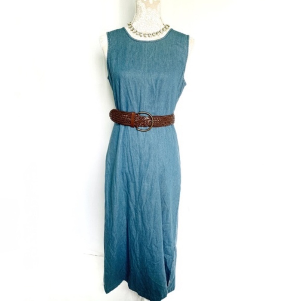 Stonebridge // Vintage Denim Maxi Dress size 8 ap2